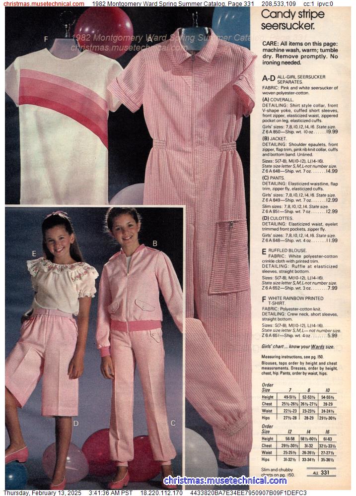 1982 Montgomery Ward Spring Summer Catalog, Page 331