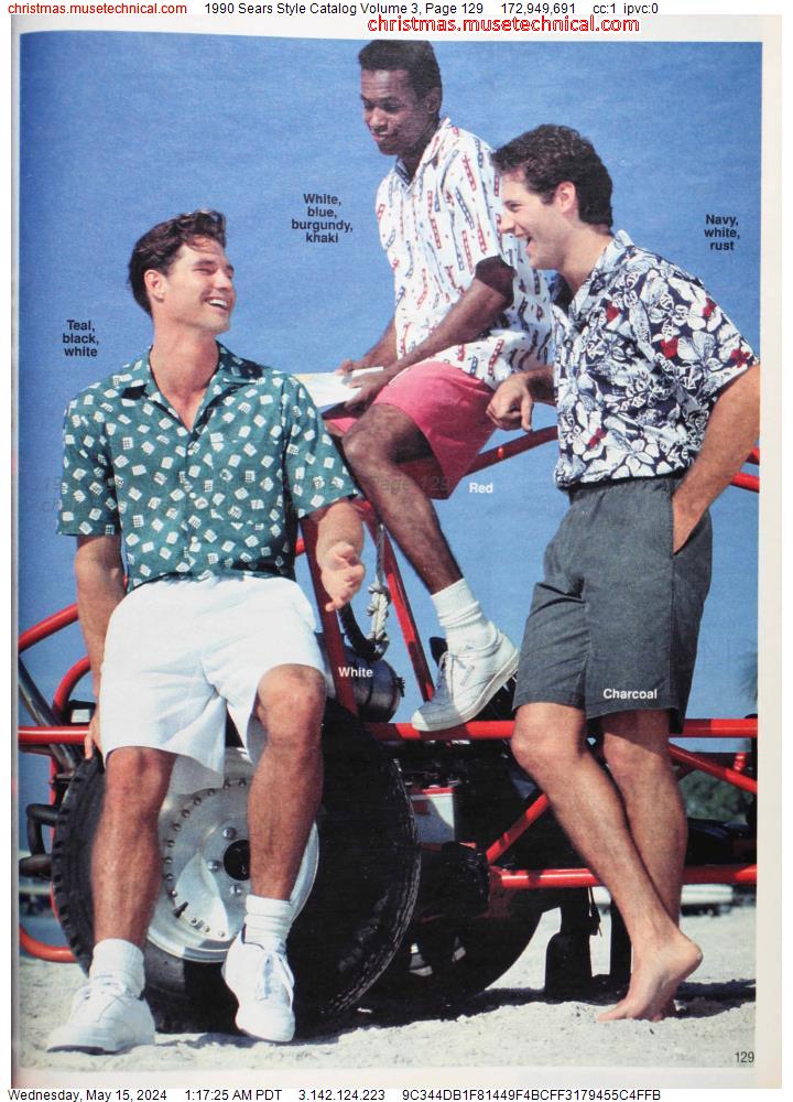 1990 Sears Style Catalog Volume 3, Page 129