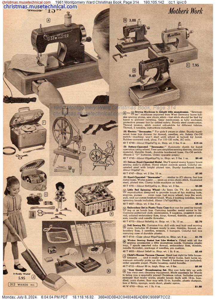 1961 Montgomery Ward Christmas Book, Page 314