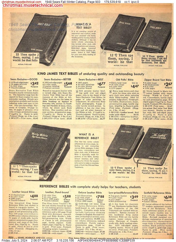 1948 Sears Fall Winter Catalog, Page 903