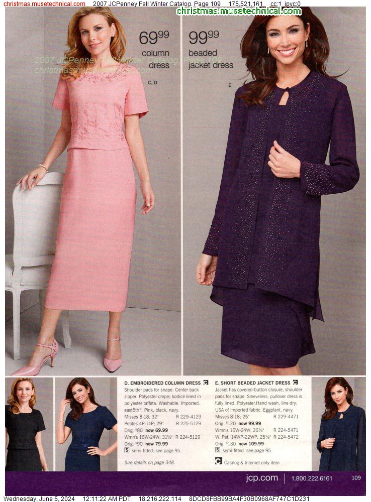 2007 JCPenney Fall Winter Catalog, Page 109