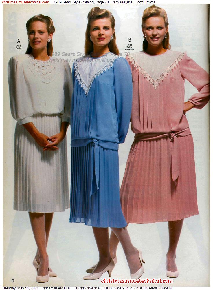 1989 Sears Style Catalog, Page 70