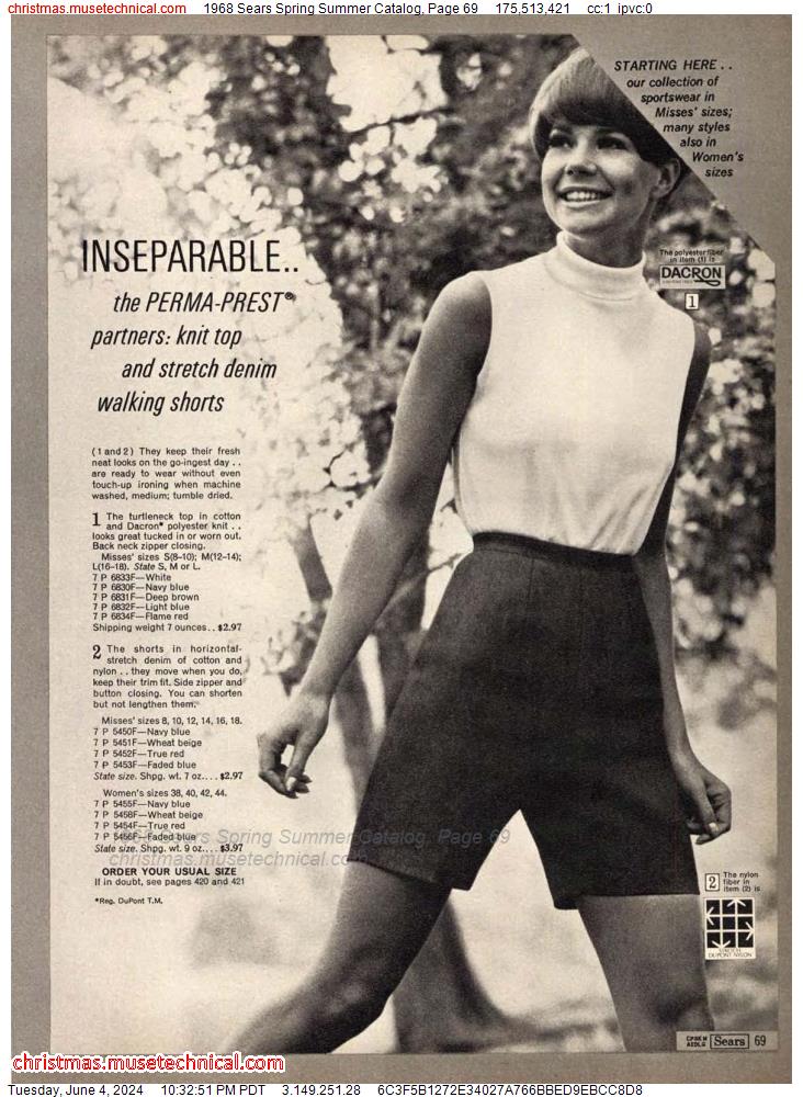 1968 Sears Spring Summer Catalog, Page 69
