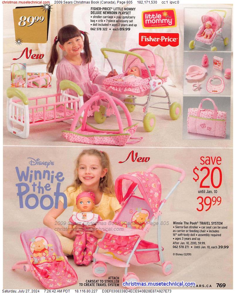 2009 Sears Christmas Book (Canada), Page 805