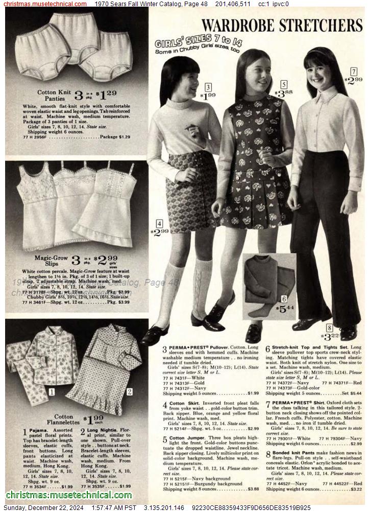 1970 Sears Fall Winter Catalog, Page 48