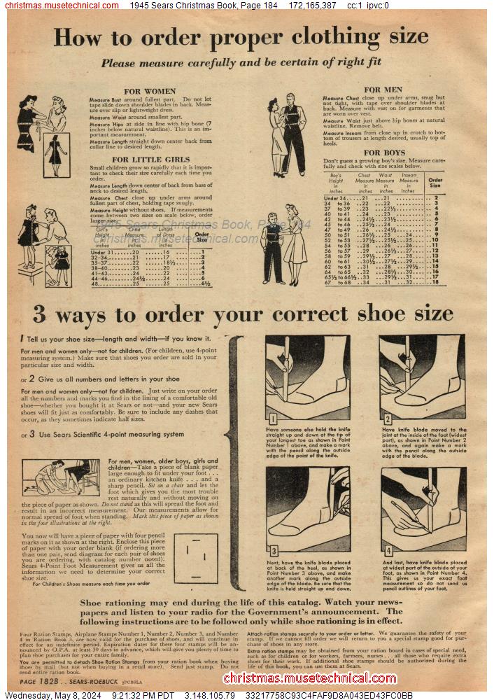 1945 Sears Christmas Book, Page 184