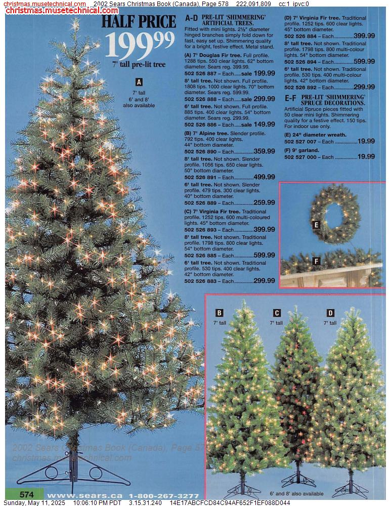 2002 Sears Christmas Book (Canada), Page 578