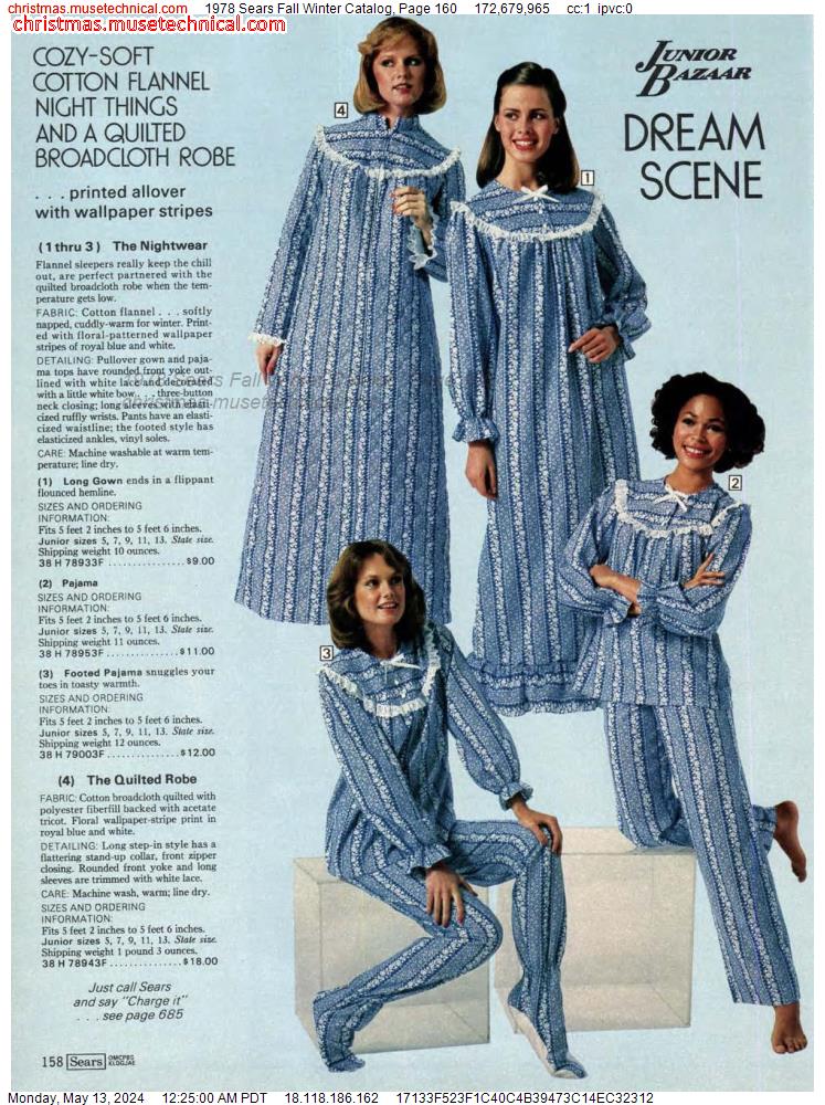 1978 Sears Fall Winter Catalog, Page 160