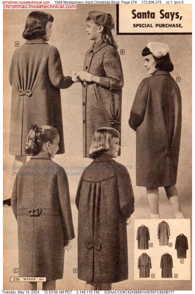 1958 Montgomery Ward Christmas Book, Page 276