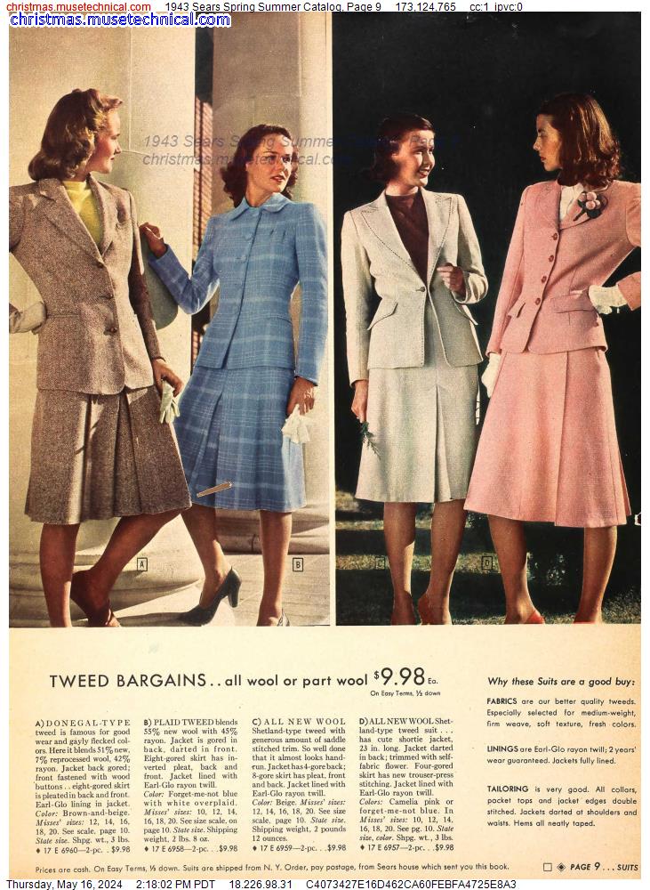 1943 Sears Spring Summer Catalog, Page 9