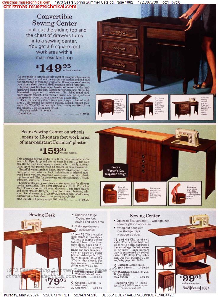 1973 Sears Spring Summer Catalog, Page 1082