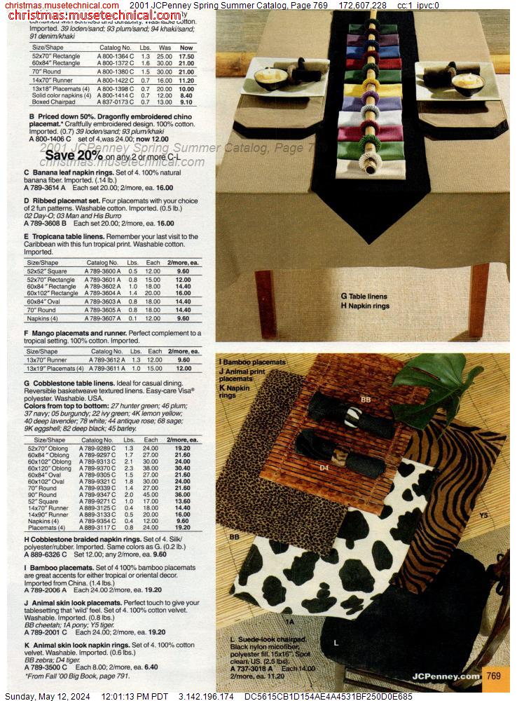 2001 JCPenney Spring Summer Catalog, Page 769