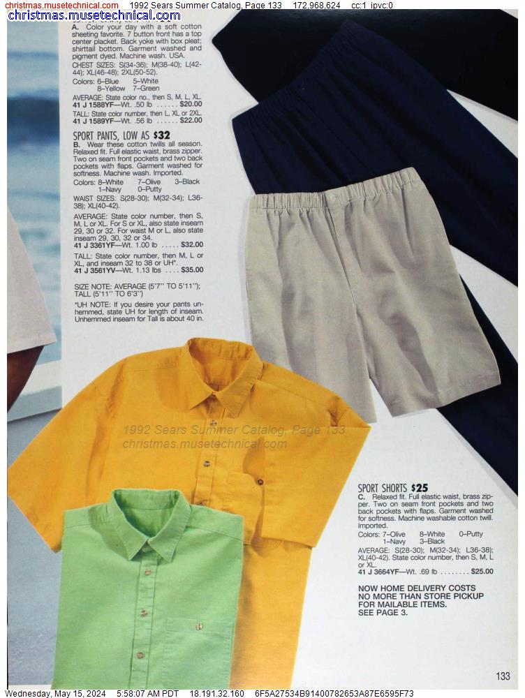 1992 Sears Summer Catalog, Page 133