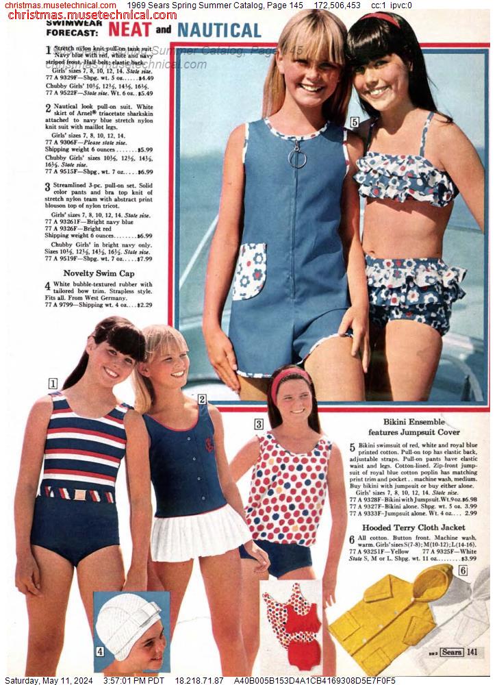 1969 Sears Spring Summer Catalog, Page 145