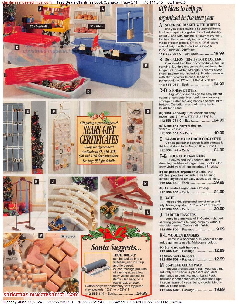 1998 Sears Christmas Book (Canada), Page 574