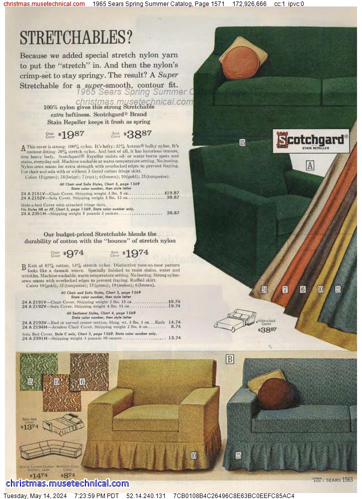 1965 Sears Spring Summer Catalog, Page 1571