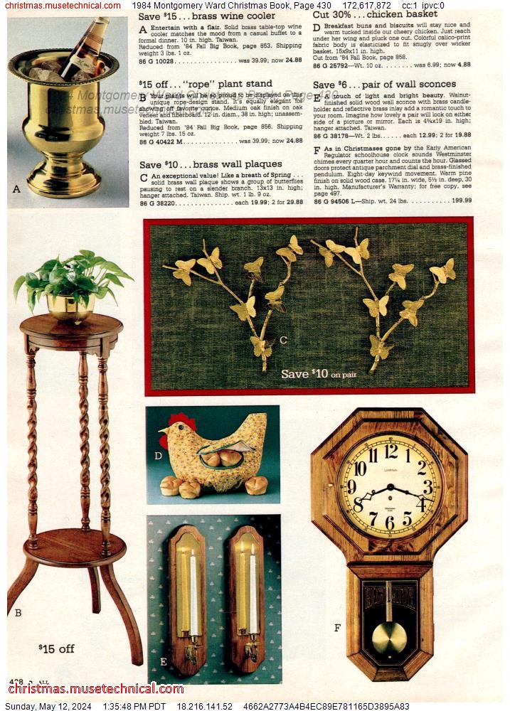 1984 Montgomery Ward Christmas Book, Page 430