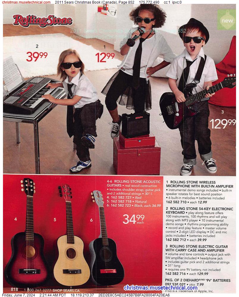 2011 Sears Christmas Book (Canada), Page 852