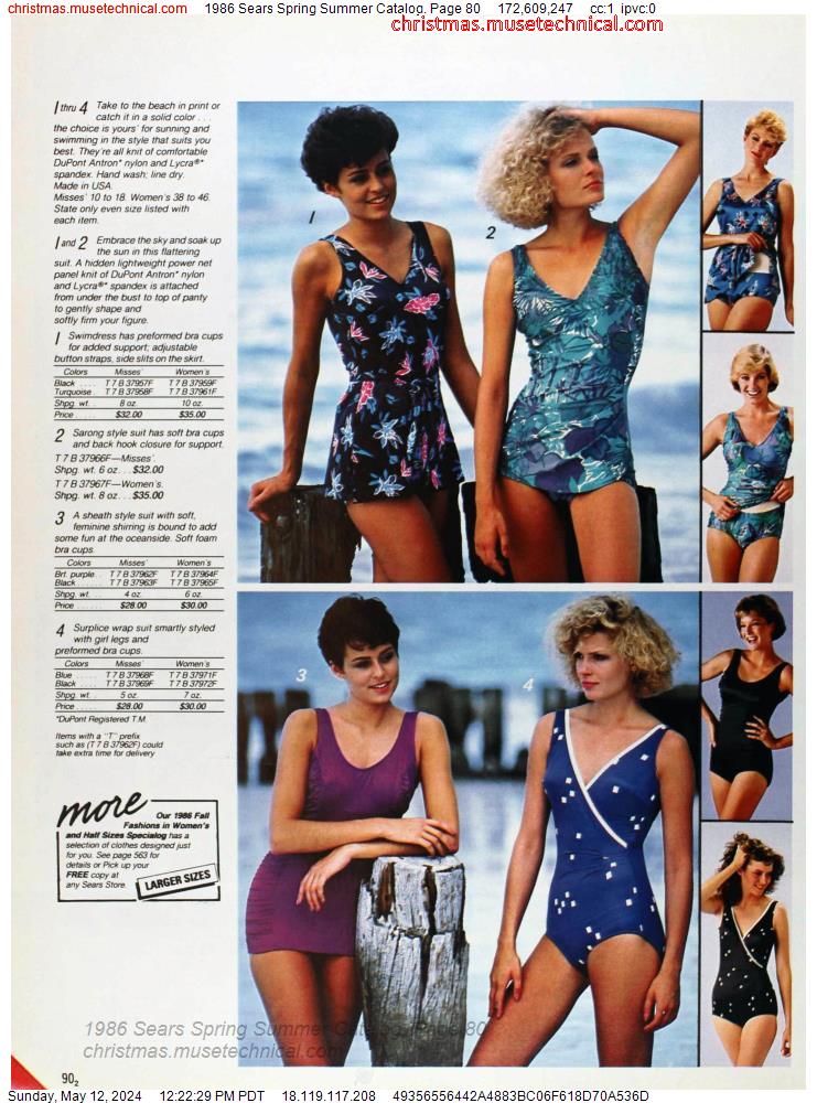 1986 Sears Spring Summer Catalog, Page 80
