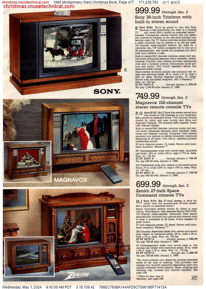 1985 Montgomery Ward Christmas Book, Page 477