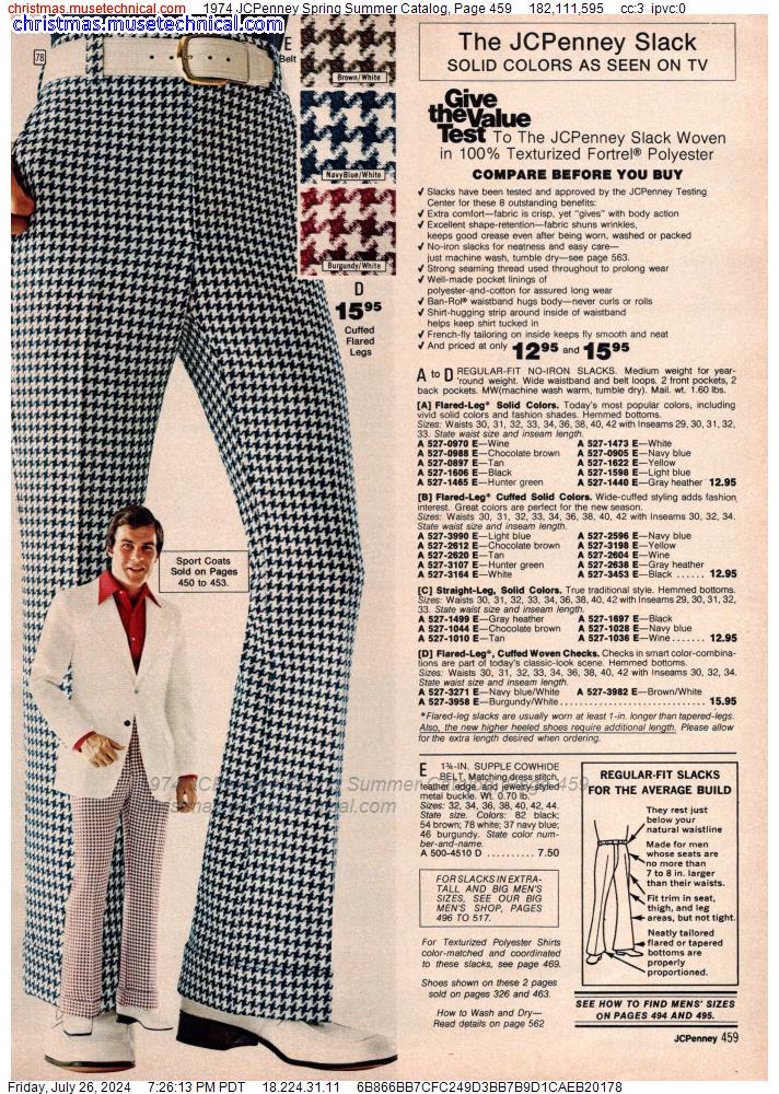 1974 JCPenney Spring Summer Catalog, Page 459