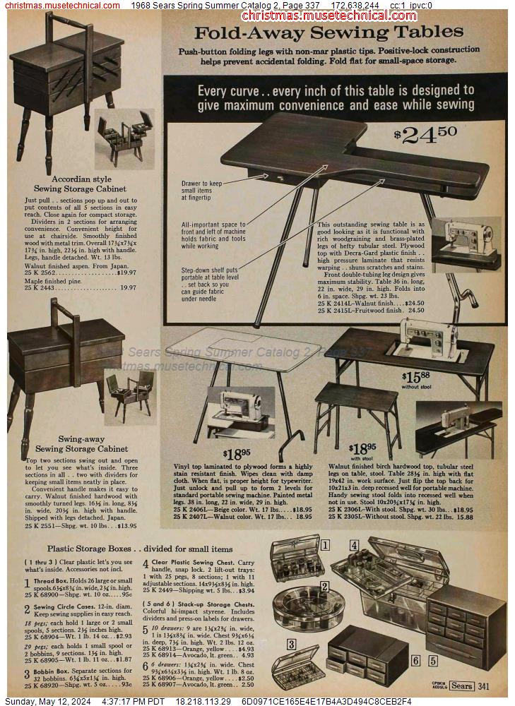 1968 Sears Spring Summer Catalog 2, Page 337