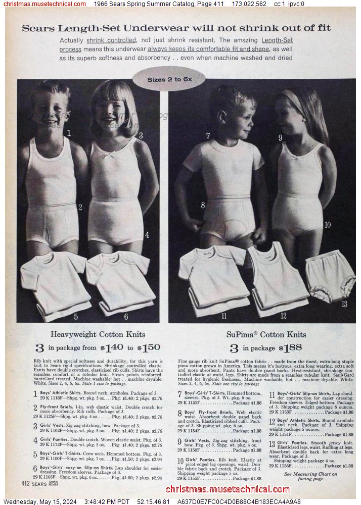 1966 Sears Spring Summer Catalog, Page 411
