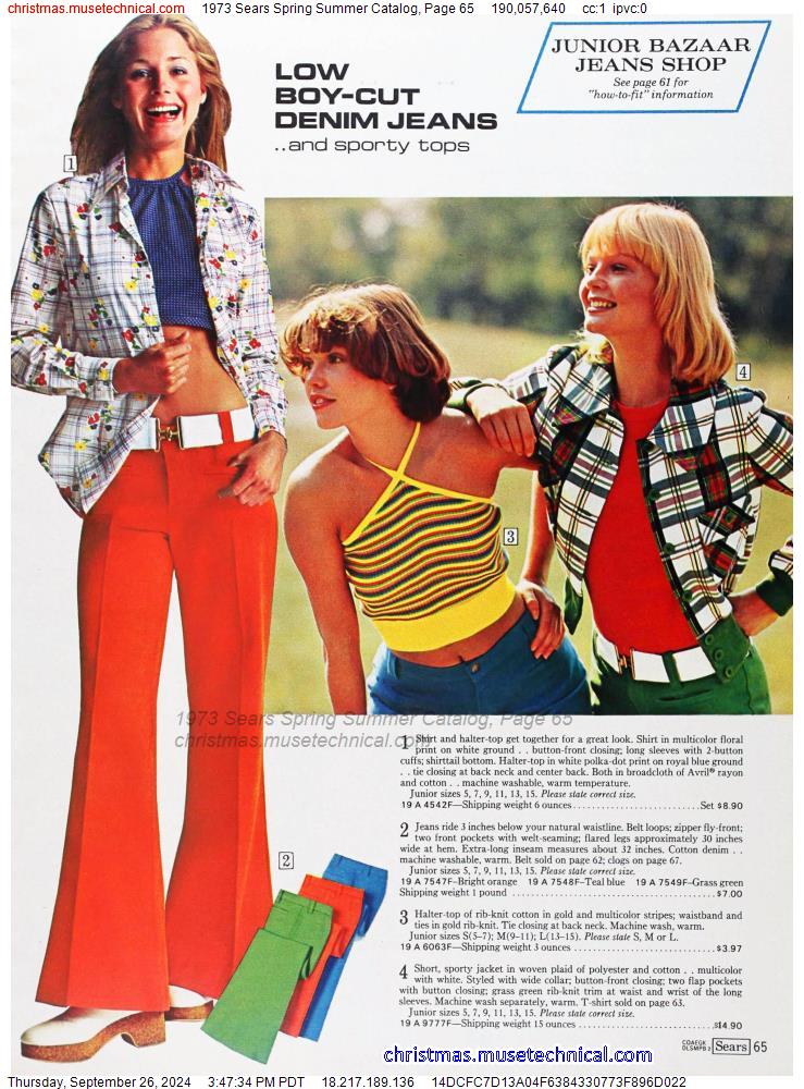 1973 Sears Spring Summer Catalog, Page 65 - Catalogs & Wishbooks