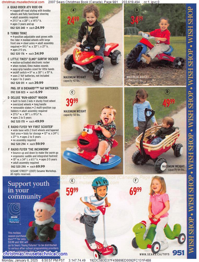 2007 Sears Christmas Book (Canada), Page 981