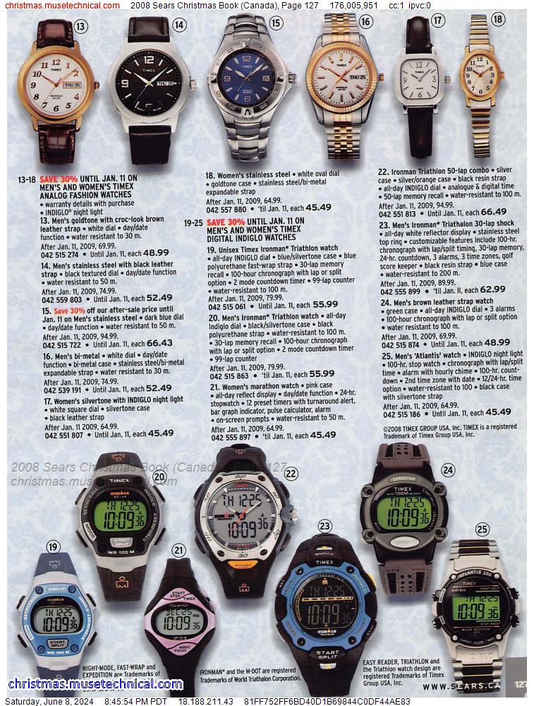 2008 Sears Christmas Book (Canada), Page 127