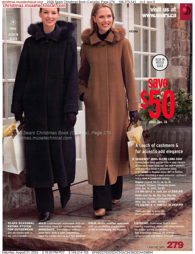 2006 Sears Christmas Book (Canada), Page 279