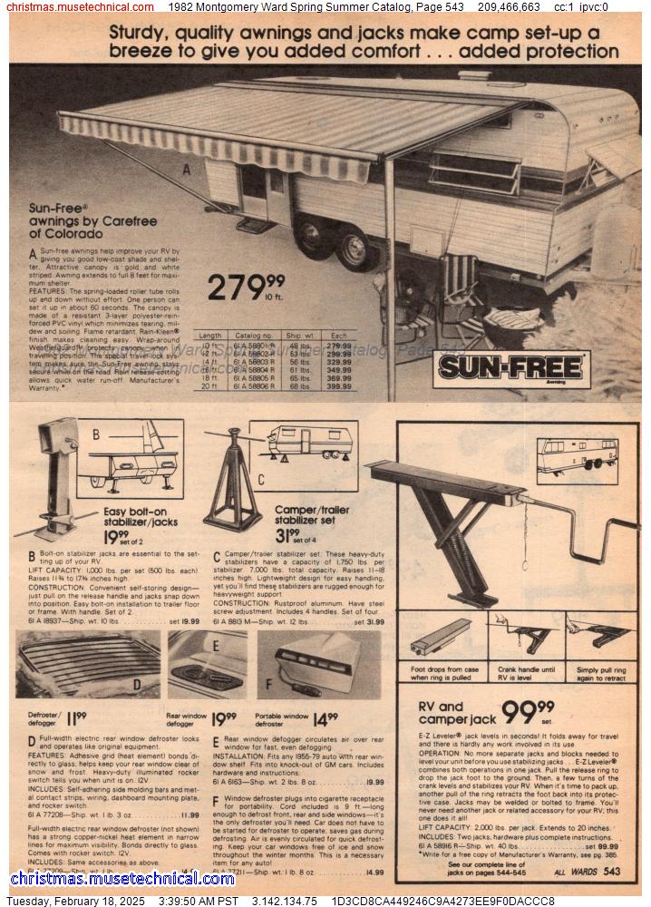 1982 Montgomery Ward Spring Summer Catalog, Page 543