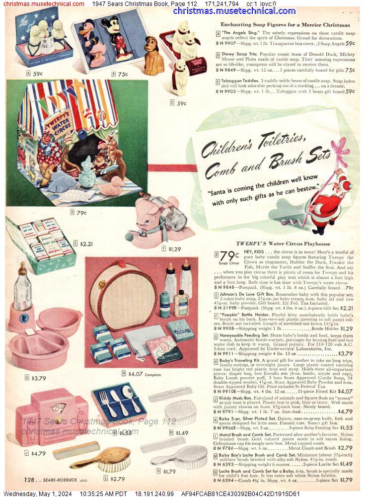 1947 Sears Christmas Book, Page 112