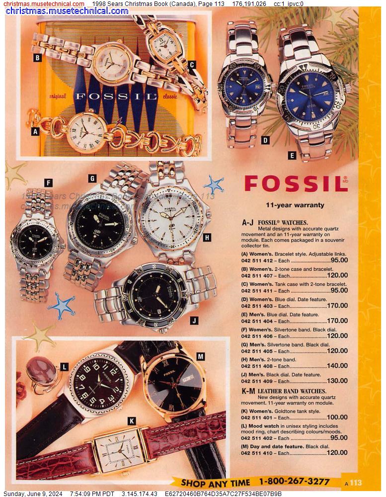 1998 Sears Christmas Book (Canada), Page 113