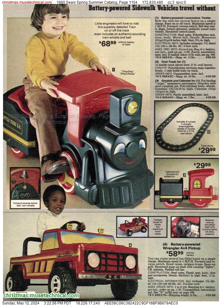 1980 Sears Spring Summer Catalog, Page 1154