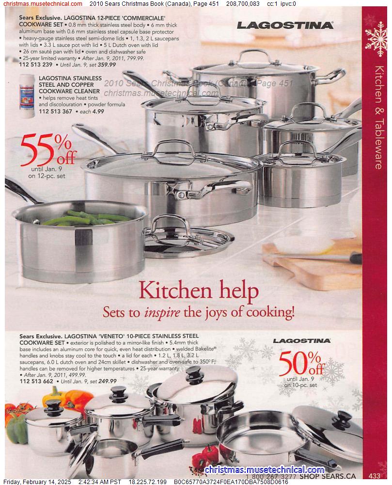 2010 Sears Christmas Book (Canada), Page 451