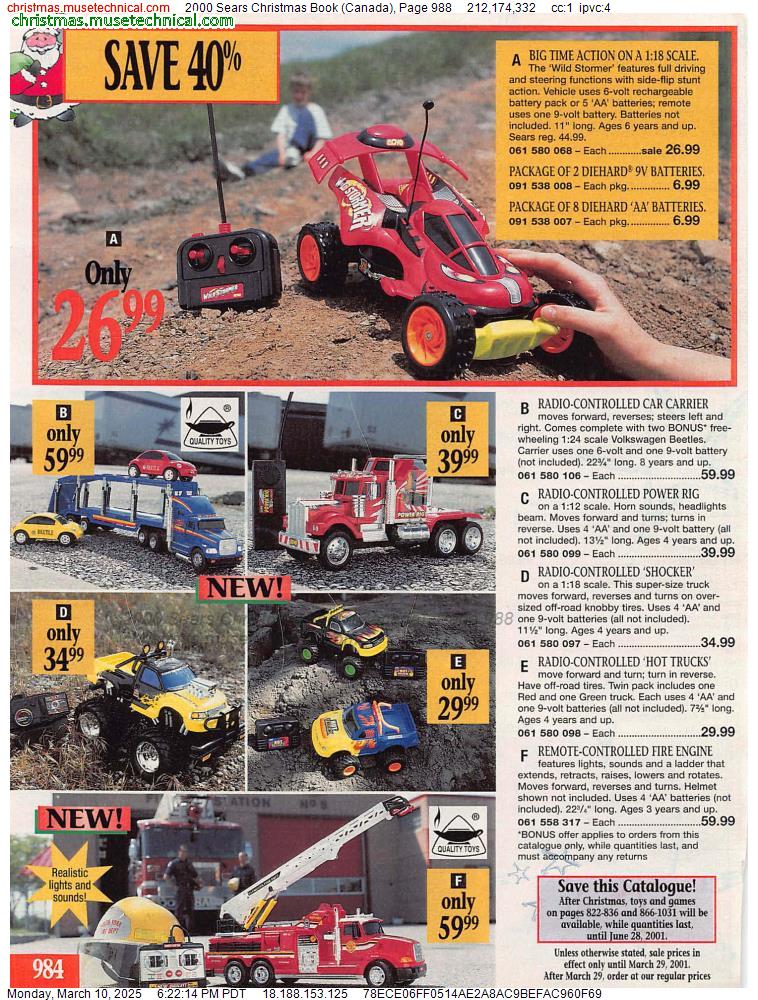 2000 Sears Christmas Book (Canada), Page 988