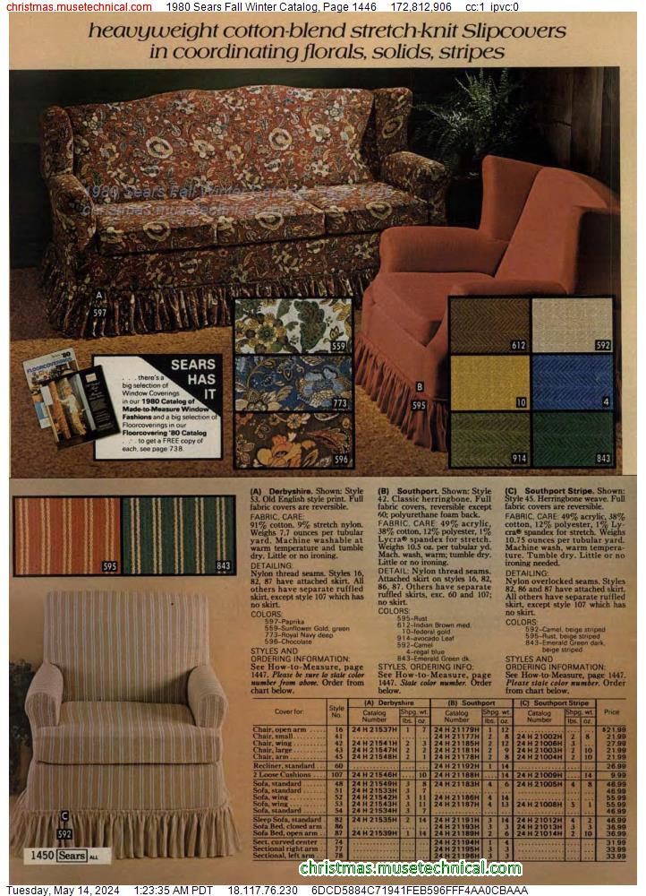 1980 Sears Fall Winter Catalog, Page 1446