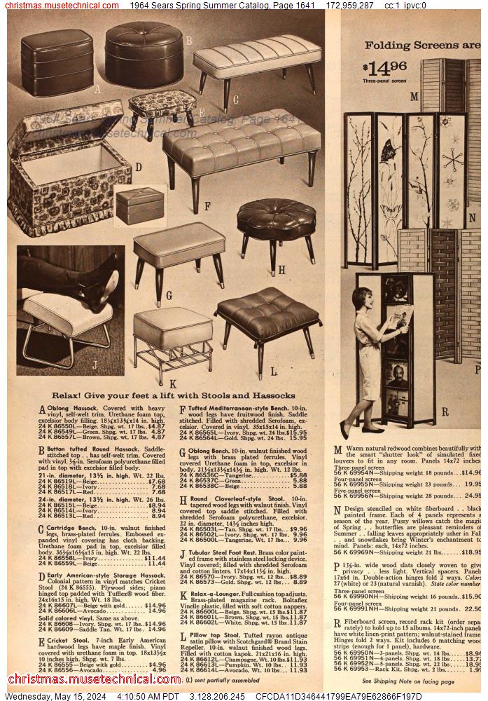 1964 Sears Spring Summer Catalog, Page 1641
