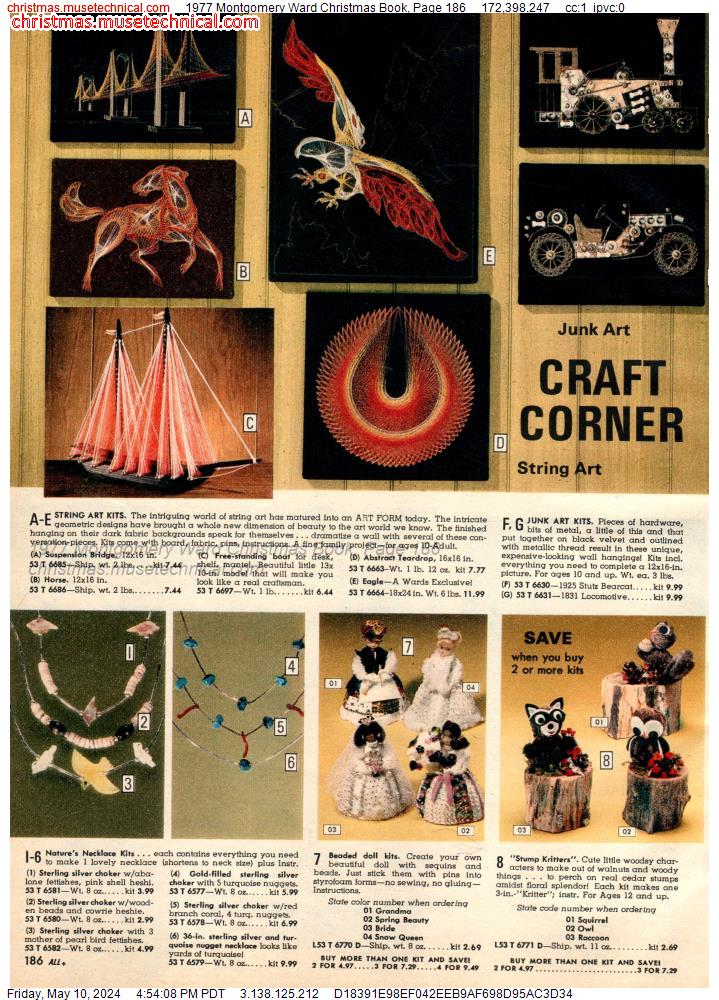 1977 Montgomery Ward Christmas Book, Page 186