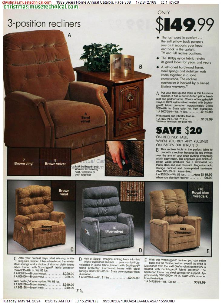 1989 Sears Home Annual Catalog, Page 308
