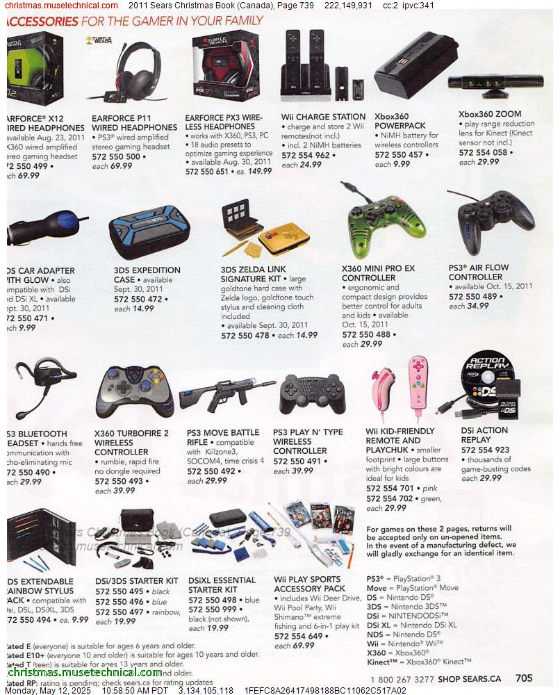 2011 Sears Christmas Book (Canada), Page 739