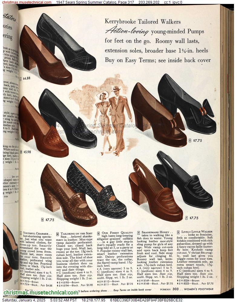 1947 Sears Spring Summer Catalog, Page 317