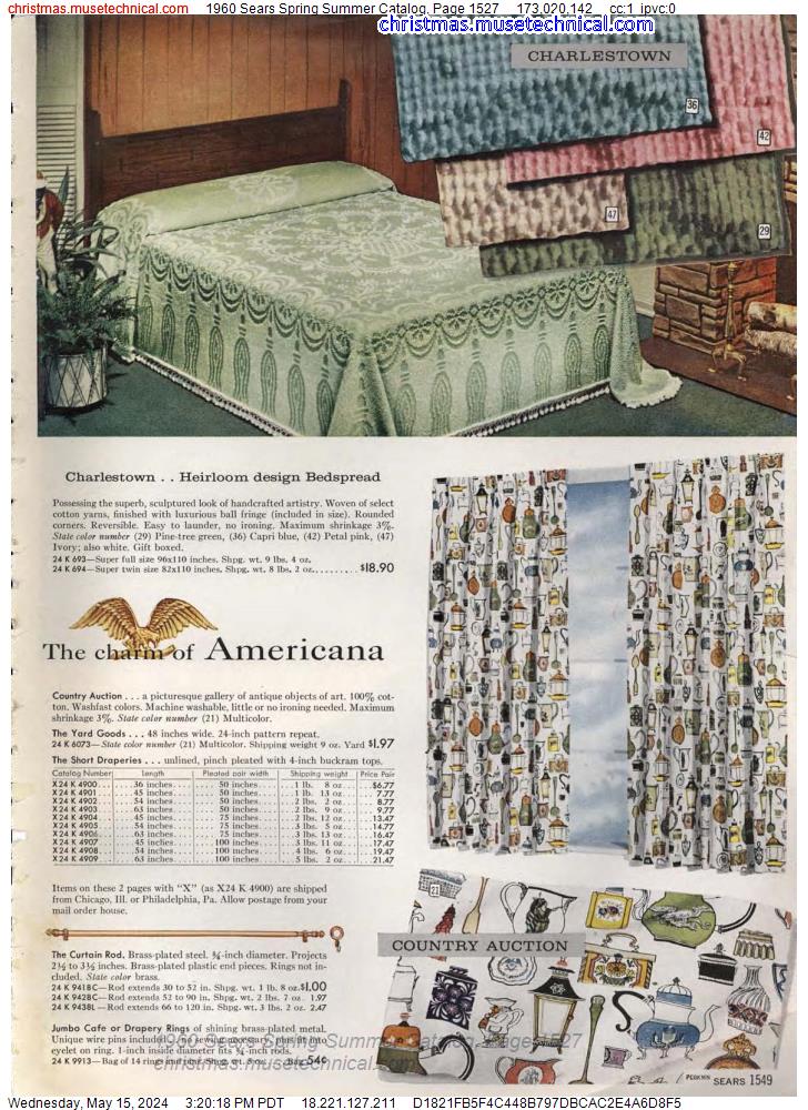 1960 Sears Spring Summer Catalog, Page 1527