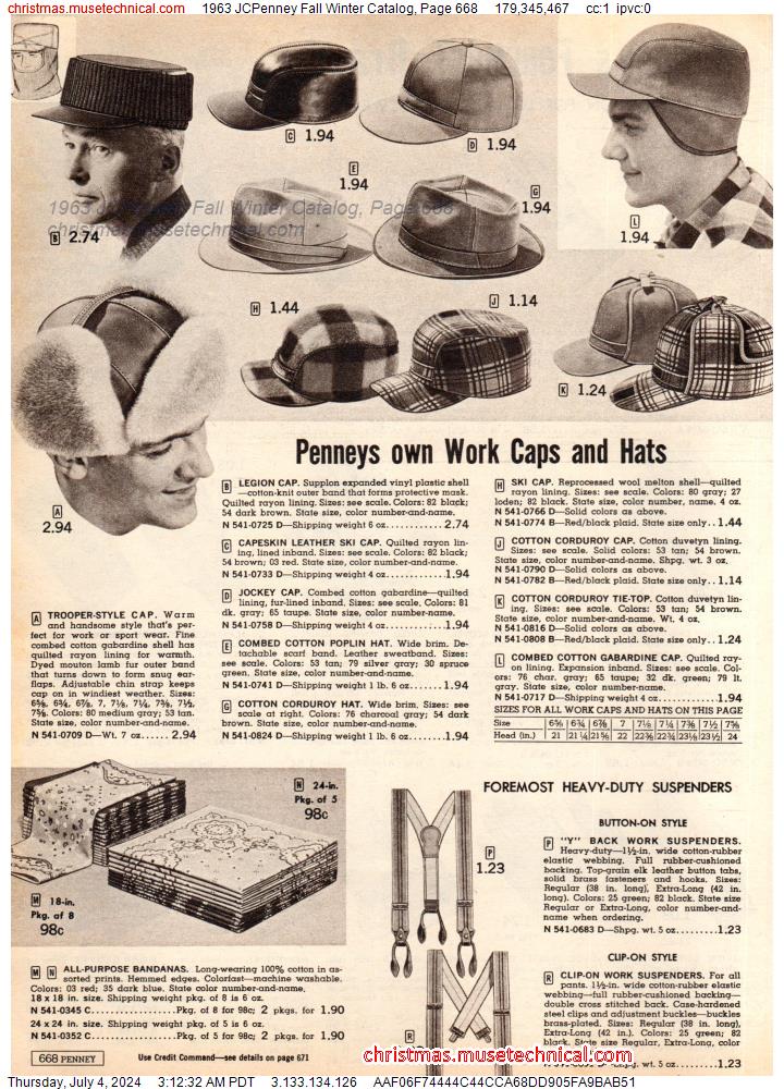 1963 JCPenney Fall Winter Catalog, Page 668
