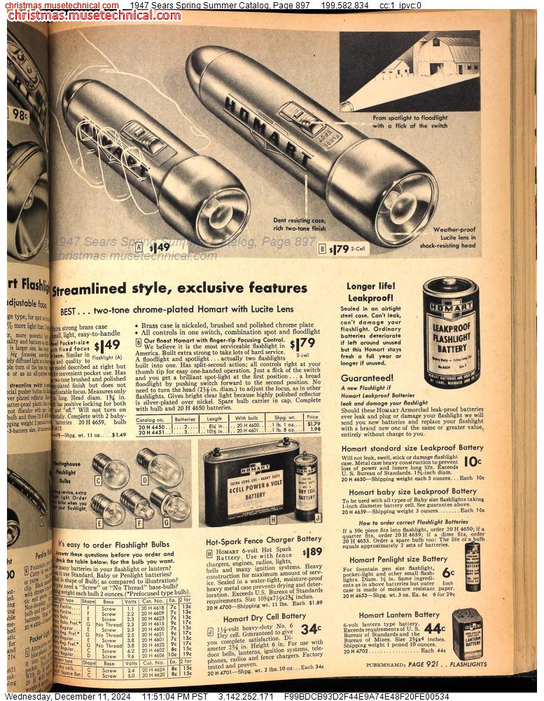 1947 Sears Spring Summer Catalog, Page 897