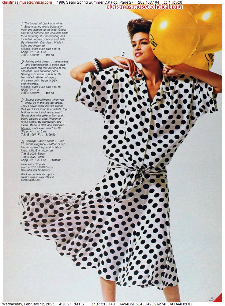 1986 Sears Spring Summer Catalog, Page 27