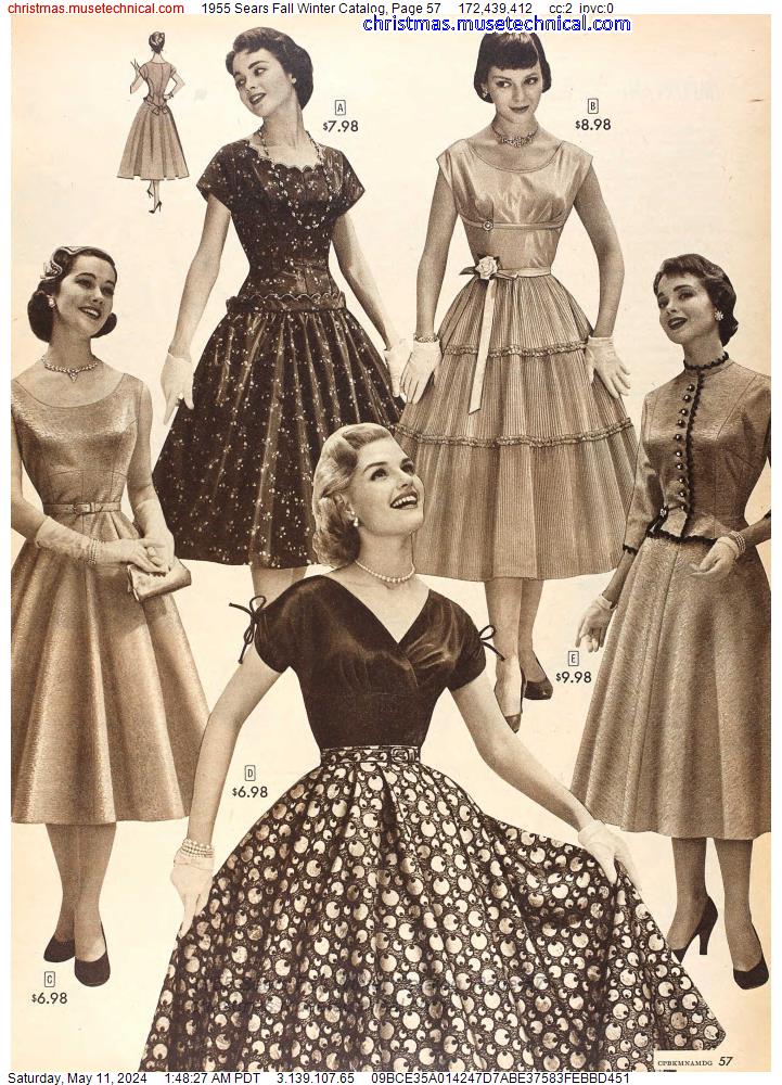 1955 Sears Fall Winter Catalog, Page 57