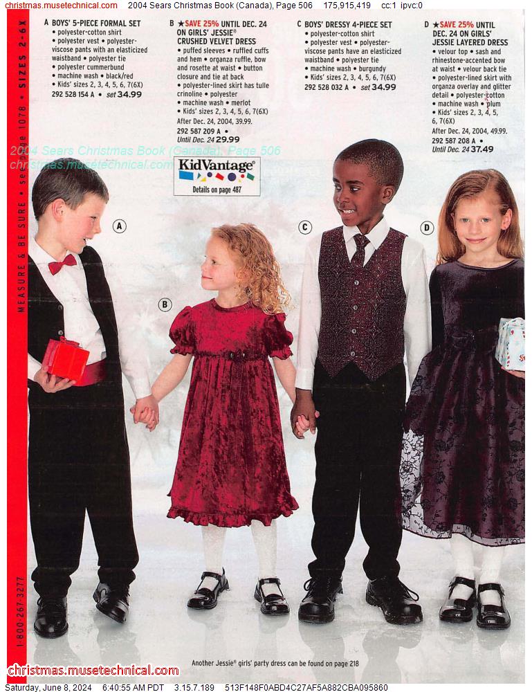 2004 Sears Christmas Book (Canada), Page 506