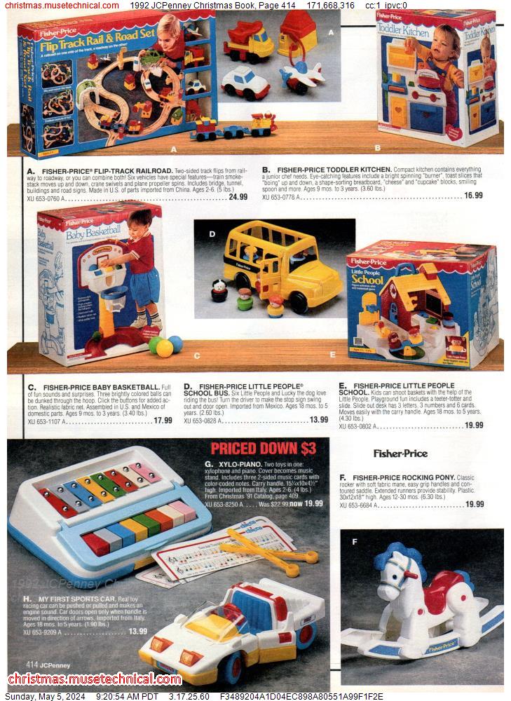 1992 JCPenney Christmas Book, Page 414